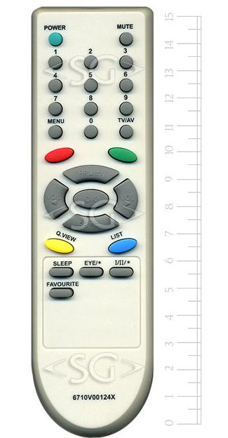 Пульт дистанционного управления для LG 6710V00124X (MKJ61608504)